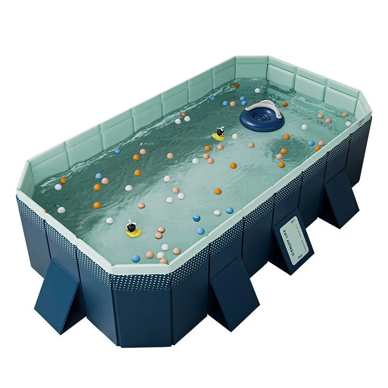 Piscina Pieghevole Outdoor – Senza Gonfiaggio, Resistente, Uso Esterno