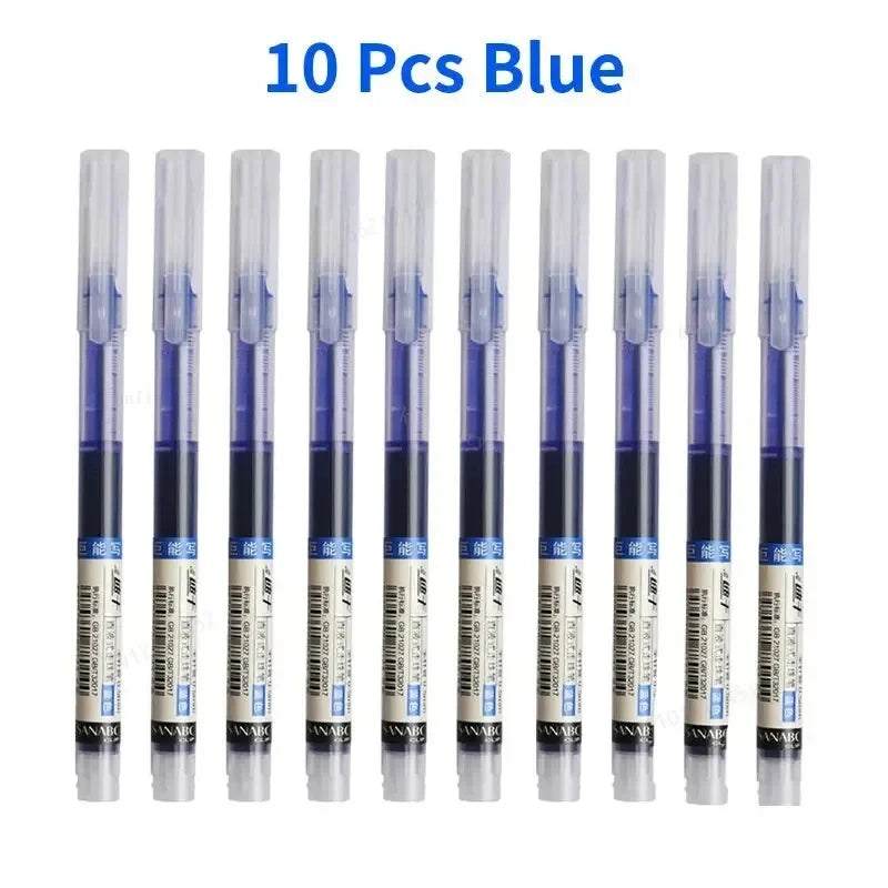10 Pcs Color Gel pens.Quick Drying Large Capacity，0.5mm, suitable for Students, Note-taking, Marking, Drawing, Bookkeeping.