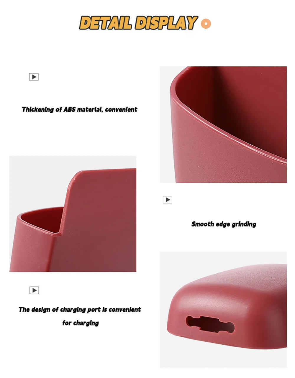 Wall Mounted Storage Box Mobile Phone Plug Holder Stand Rack Remote Control Storage Organizer Case For Air Conditioner TV