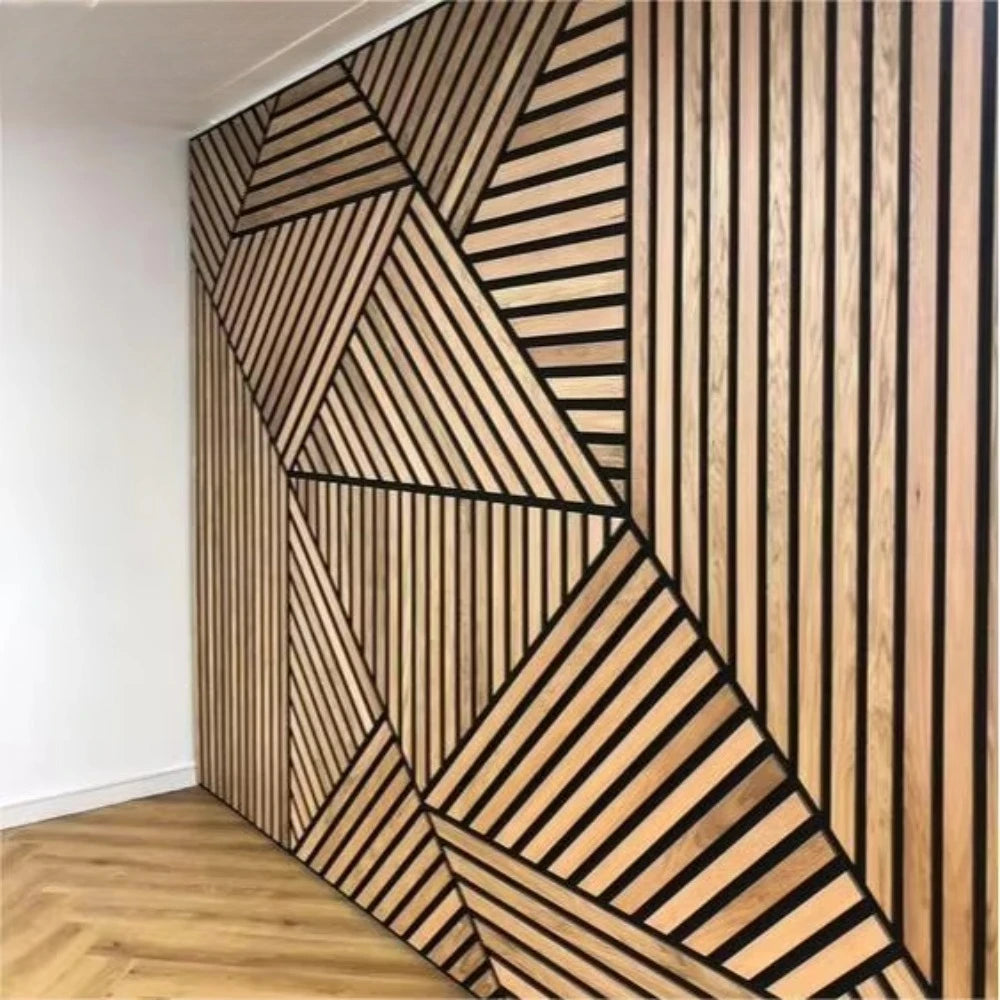 Oak surface polyester fiber sound insulation wall panel sound insulation board wood board