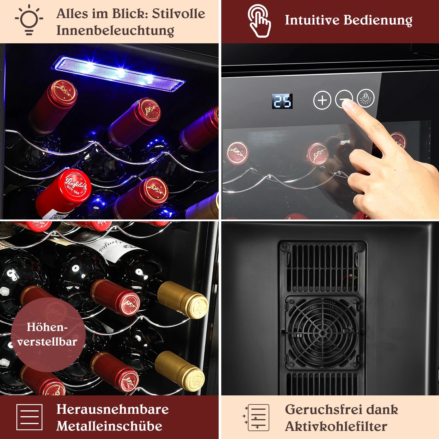 2025 78L intelligent constant temperature wine cabinet Household tea cold drink wine red wine cabinet Refrigerator