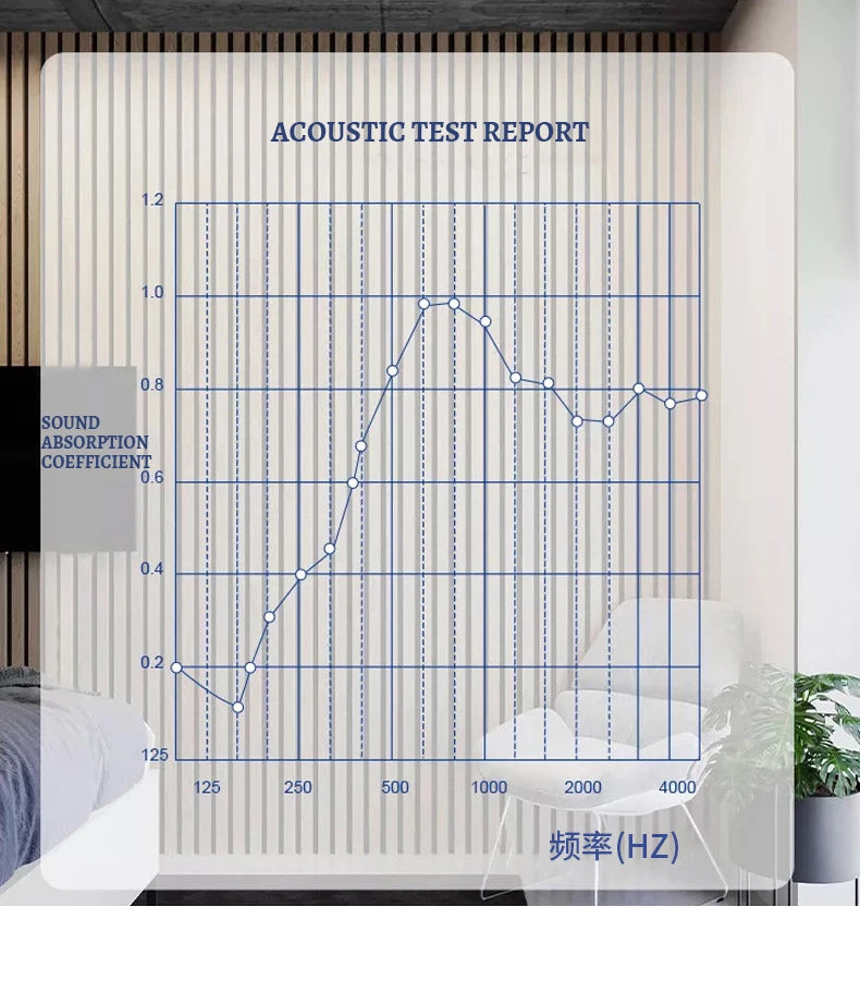 Oak surface polyester fiber sound insulation wall panel sound insulation board wood board