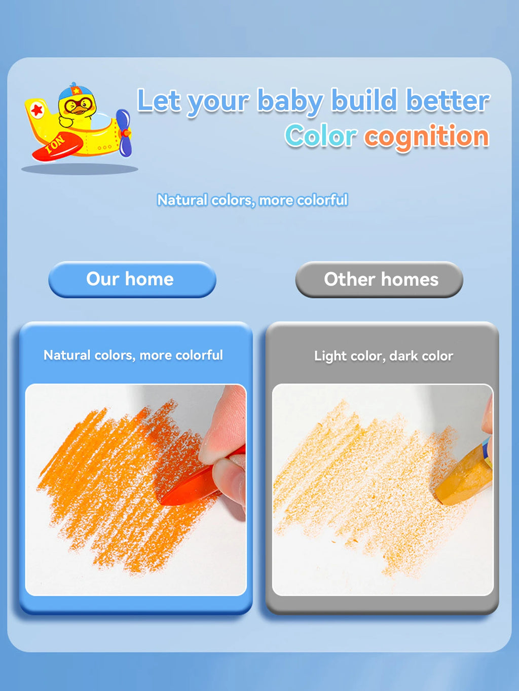 12-36 Color Kawaii Double-headed Triangle Crayon Children's Oil Painting Sticks Safe and Harmless Early Art Educational Supplies