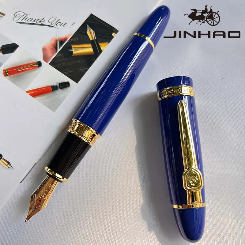 1 PCS JINHAO 159 Classic Design SIlver Trim Calligraphy Iridium Business Pen With Converter