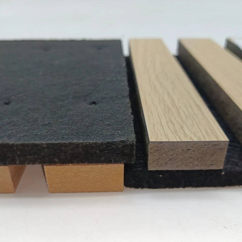 Oak surface polyester fiber sound insulation wall panel sound insulation board wood board