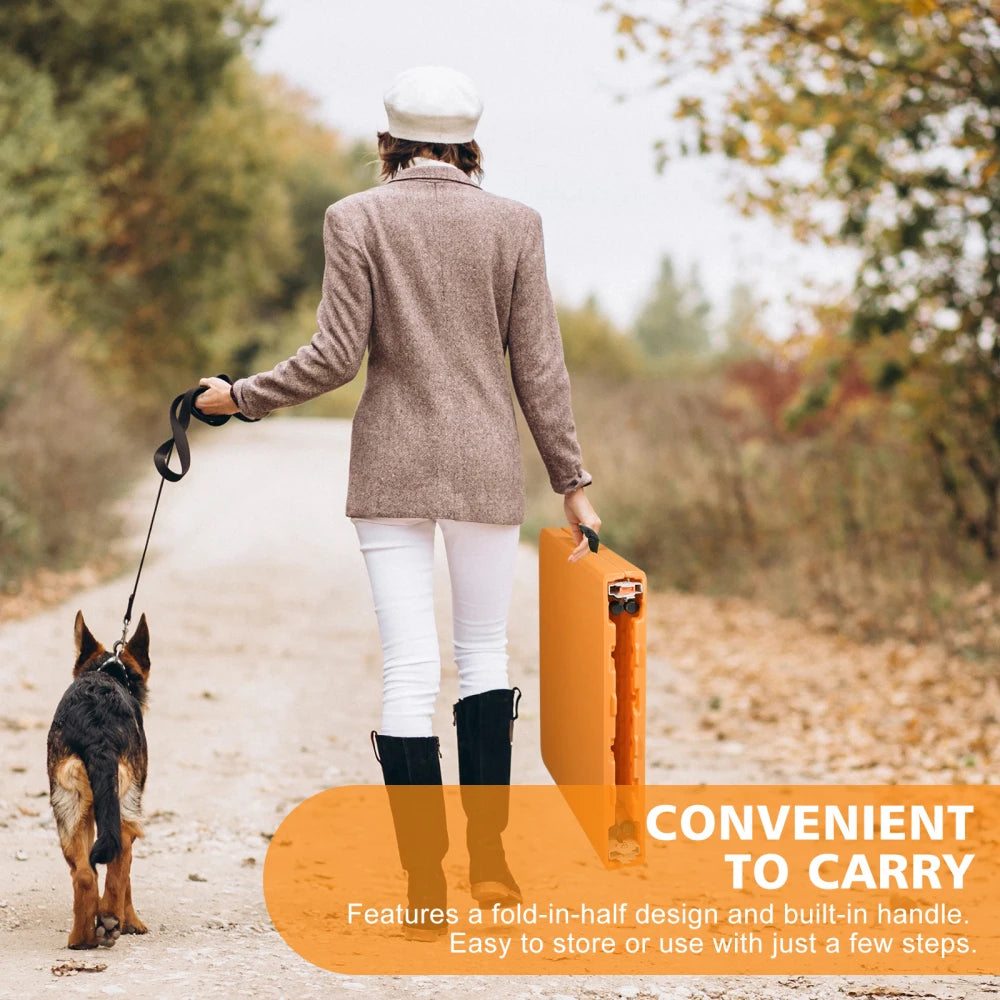 125cm Duty Adjustable Height Folding Table with Handle135KG Weight Capacity for Camping Picnic Parties Home  Indoor Outdoor