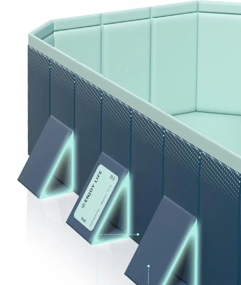 Piscina Pieghevole Outdoor – Senza Gonfiaggio, Resistente, Uso Esterno