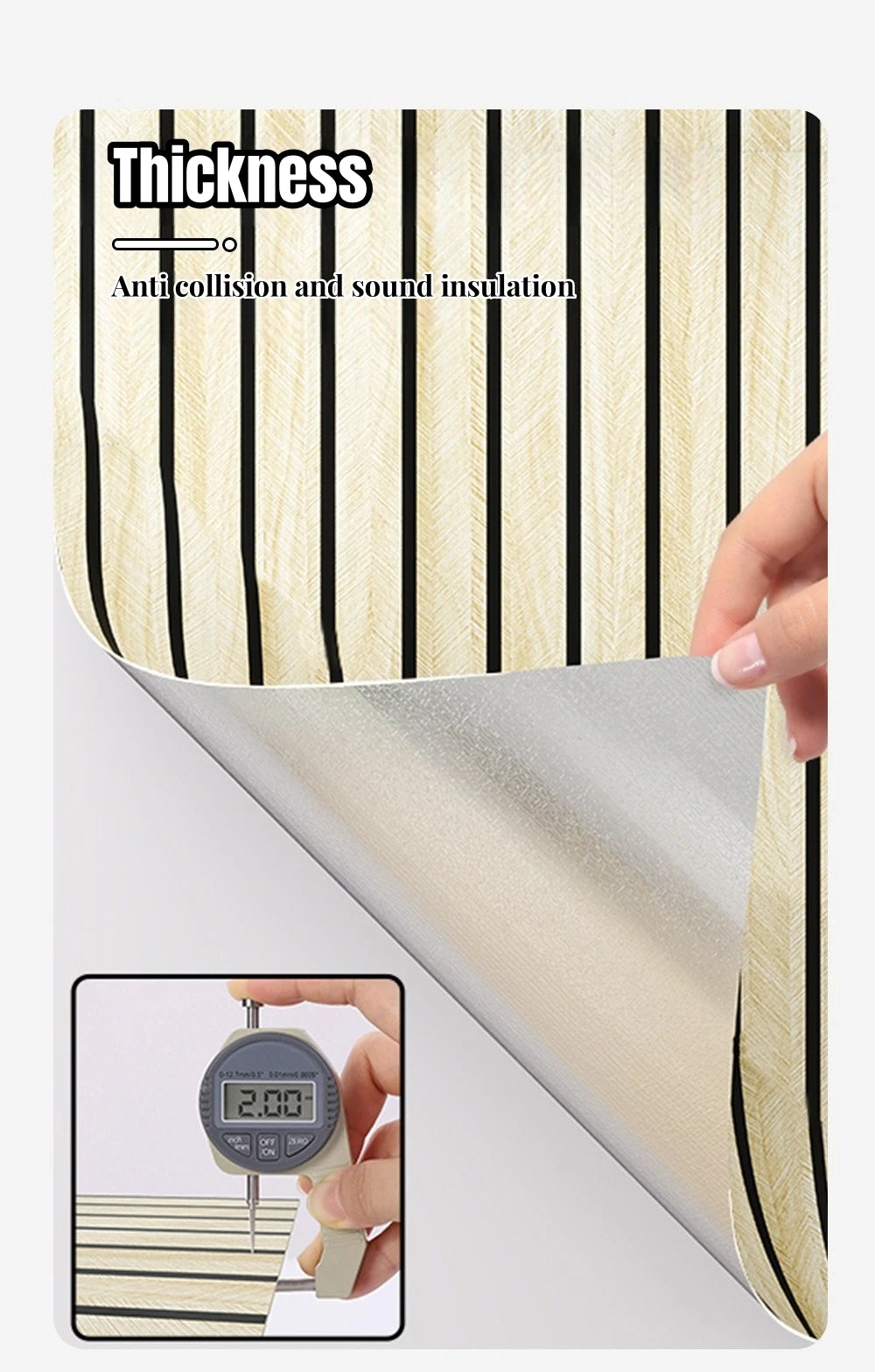 3/5/10M Imitation Grille Self Adhesive Wallpaper for Bedroom Walls Foam Peel and Stick Wallpapers Contact Paper Wall Stickers