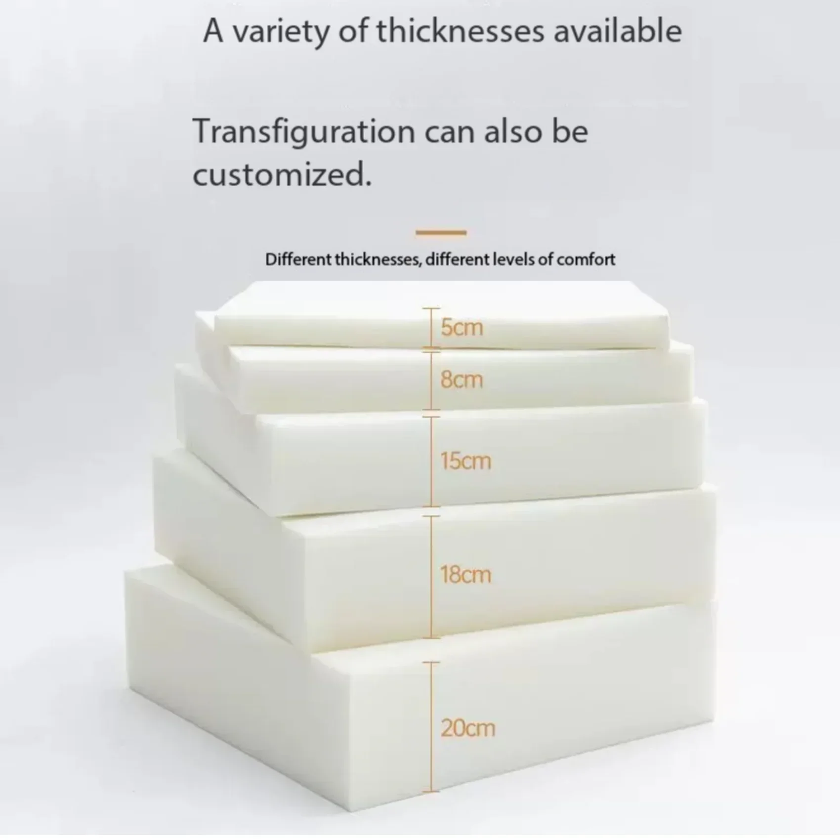 Pannello in Schiuma Memory Foam Personalizzabile – Imbottitura per Cuscini, Divani e Sedute