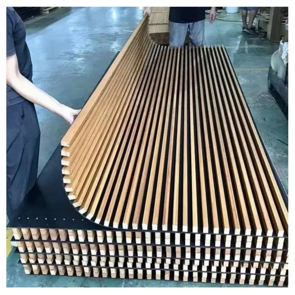 Oak surface polyester fiber sound insulation wall panel sound insulation board wood board