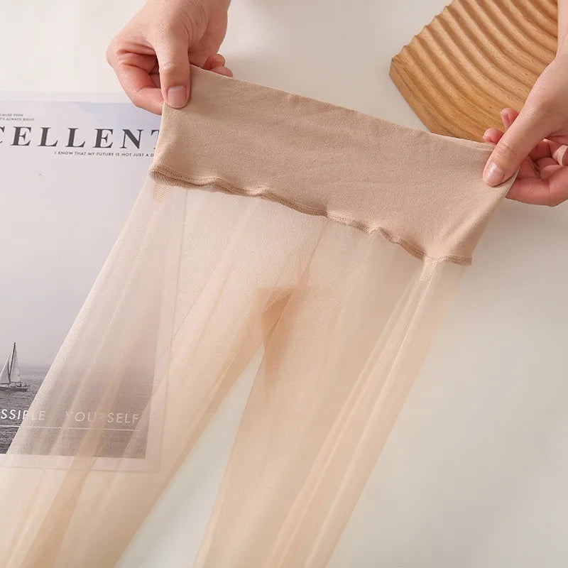 0D Women's Seamless Ultra-thin Nylon Tights 0D Sheer to Toe Pantyhose Sexy Stockings Collant Hot Donna for Female