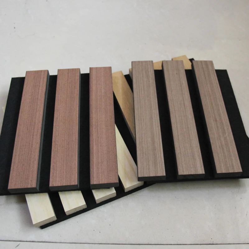 Oak surface polyester fiber sound insulation wall panel sound insulation board wood board