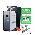 10kw 15kw 20kw 25kw Inverter All in One 50kwh 100kwh 200kwh Lithium Ion Battery Hybrid Home Solar Power System With Solar Panels