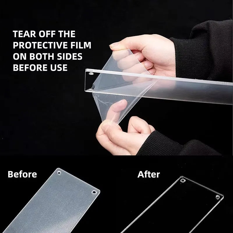 1-4 Tier Acrylic Display Stand Durable Display Rack For Cupcake Perfume Doll Transparent Trapezoidal Blind Box Storage Shelf