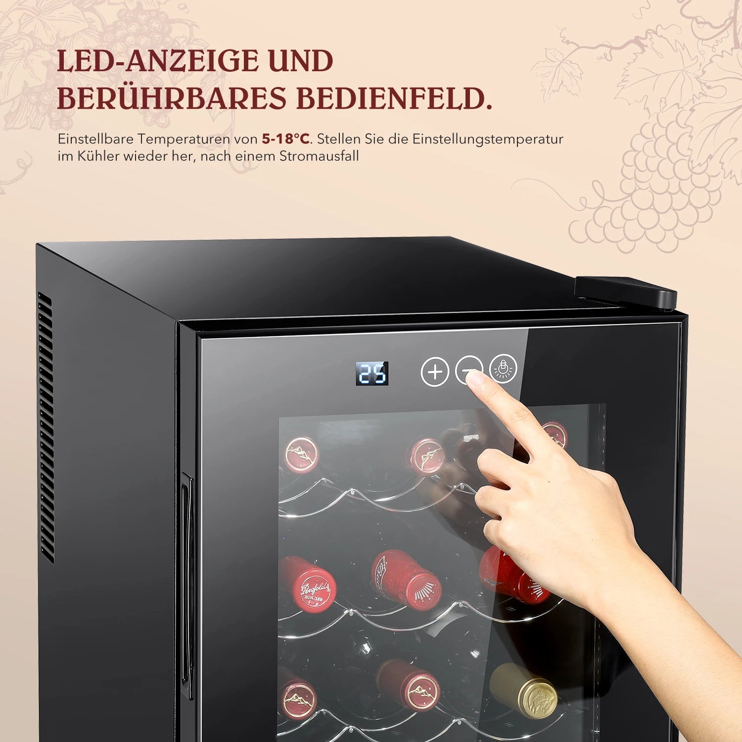 2025 78L intelligent constant temperature wine cabinet Household tea cold drink wine red wine cabinet Refrigerator