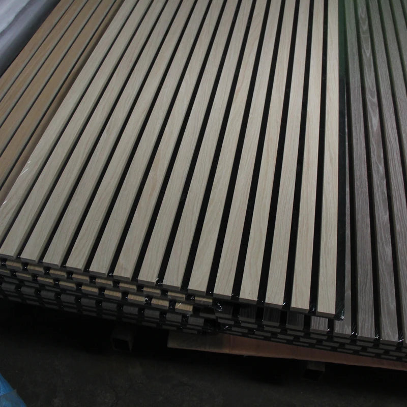 Oak surface polyester fiber sound insulation wall panel sound insulation board wood board