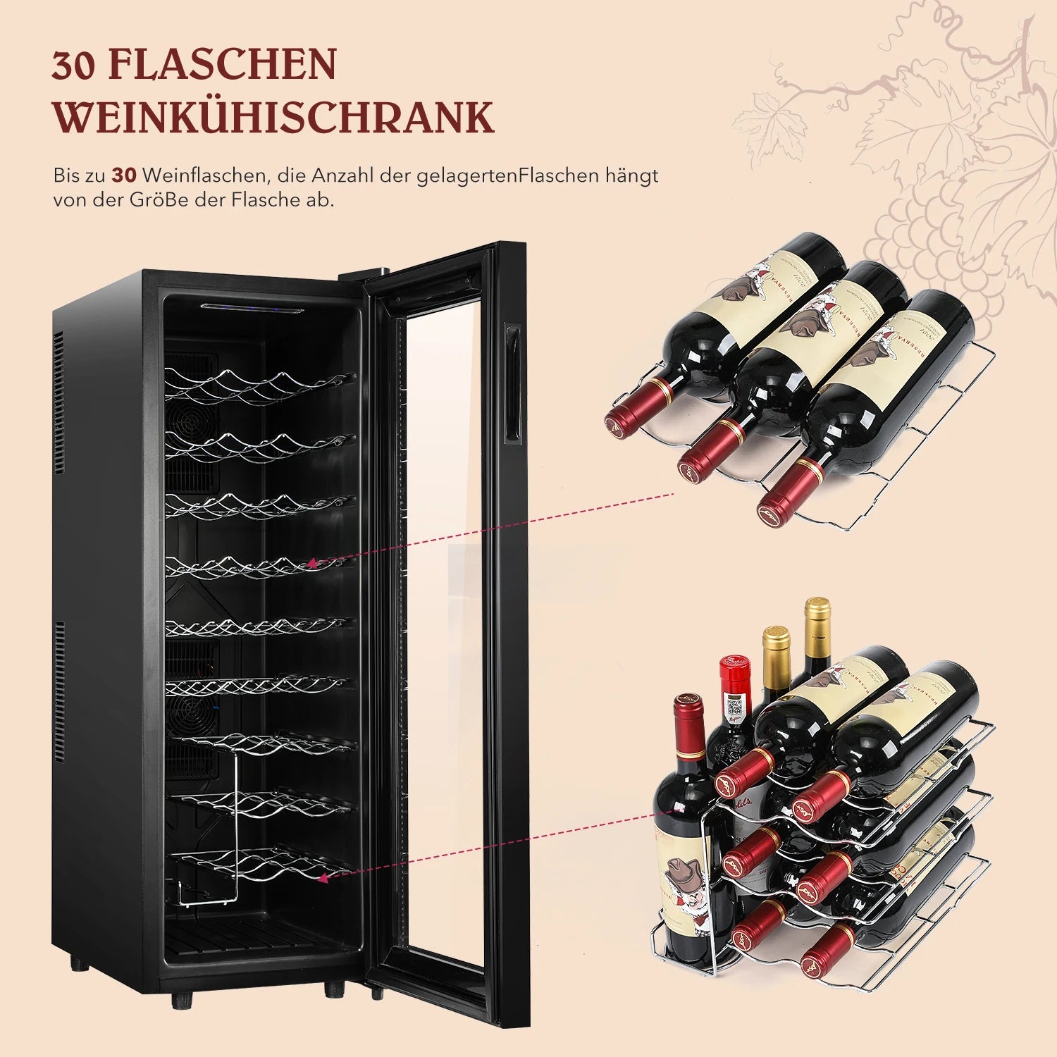 2025 78L intelligent constant temperature wine cabinet Household tea cold drink wine red wine cabinet Refrigerator