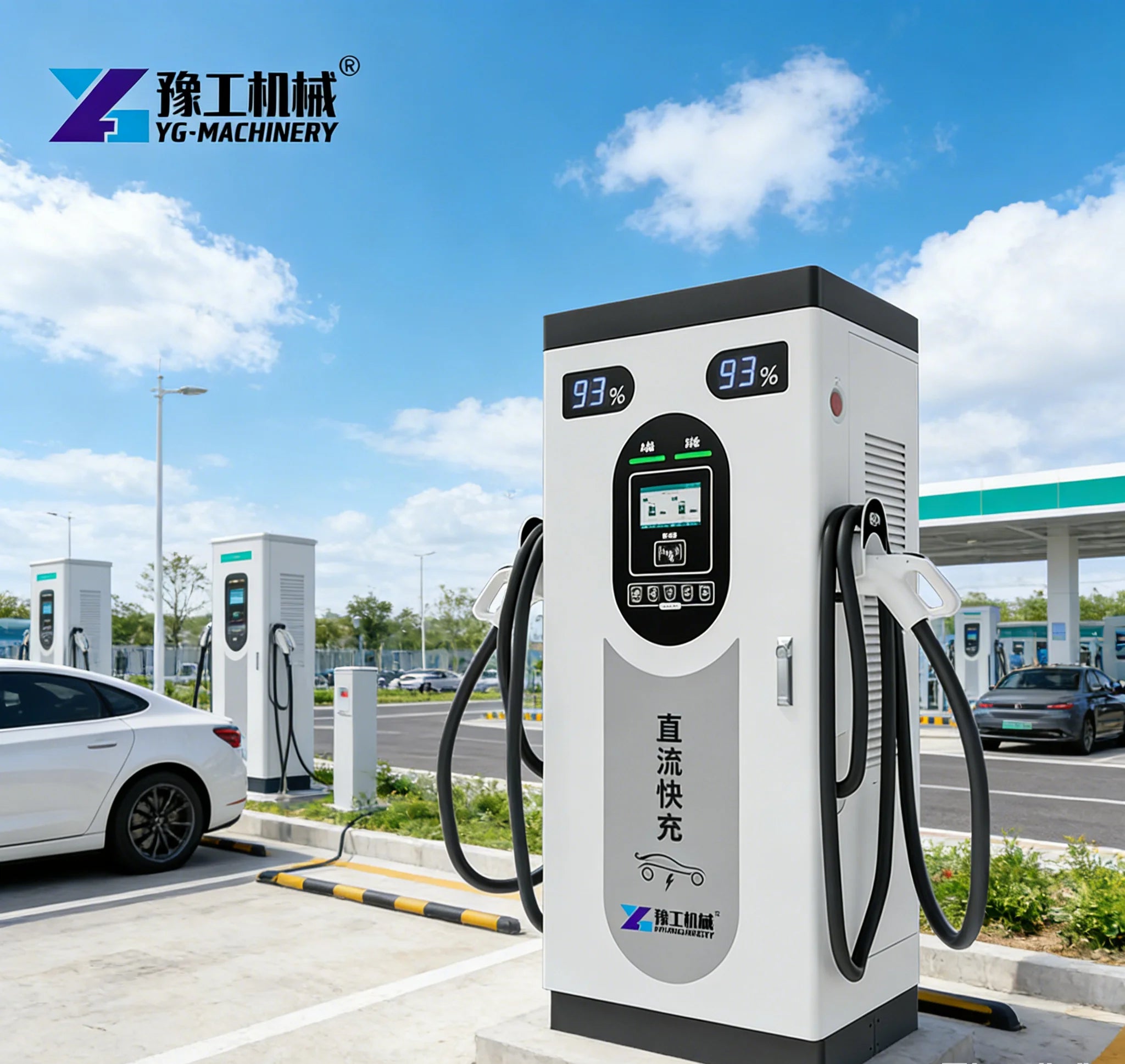 2026 Factory New Products Double Gun 120kw 380v DC Charging Pile Fast Charging Station Electric Vehicle Charging Pile Sale