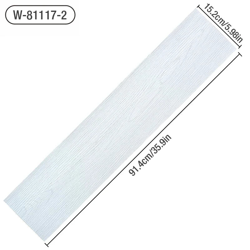 36pc Self-adhesive Wood Grain Floor Wall Sticker Modern Style PVC Living Room Toilet Kitchen Home Floor Decor Waterproof Sticker