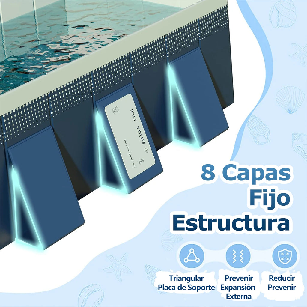 Piscina Pieghevole Outdoor – Senza Gonfiaggio, Resistente, Uso Esterno