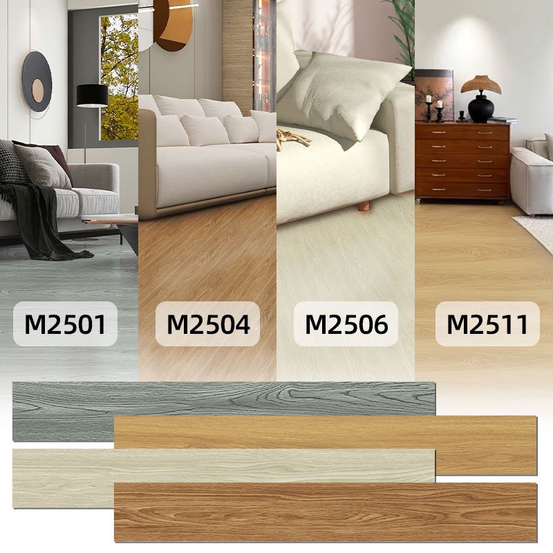 30pcs PVC Flooring Self-Adhesive Tiles Vinyl Floor Waterproof & Non-Slip Laminate Floor for Kitchen, Living Room, Bathroom (30pcs)