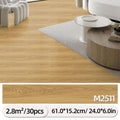 30pcs PVC Flooring Self-Adhesive Tiles Vinyl Floor Waterproof & Non-Slip Laminate Floor for Kitchen, Living Room, Bathroom (30pcs)