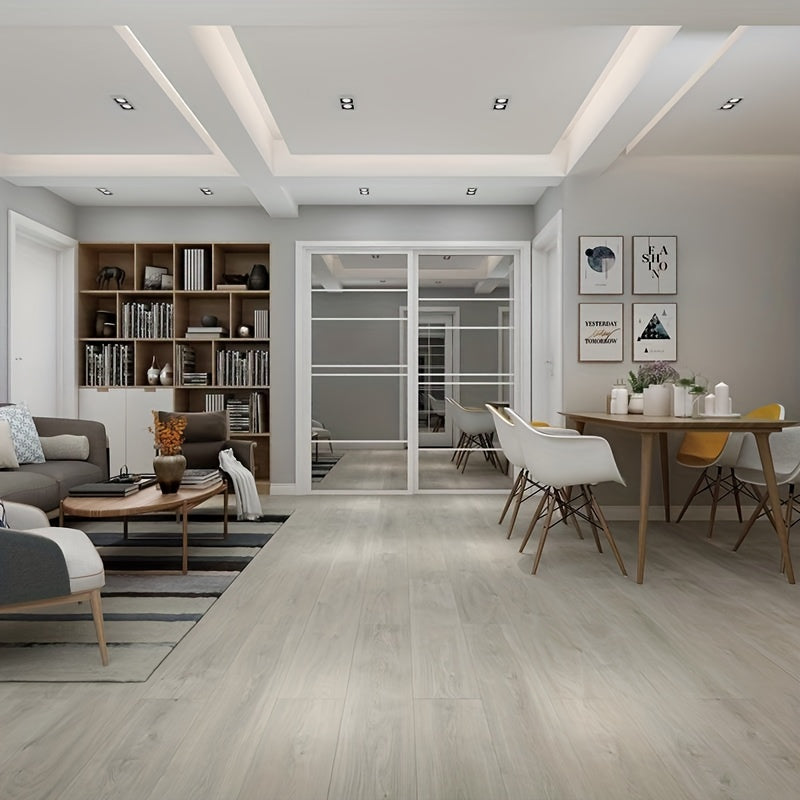 Pavimento Vinilico Adesivo PVC – Set 36 Pezzi (4,7 m²) – Oak White