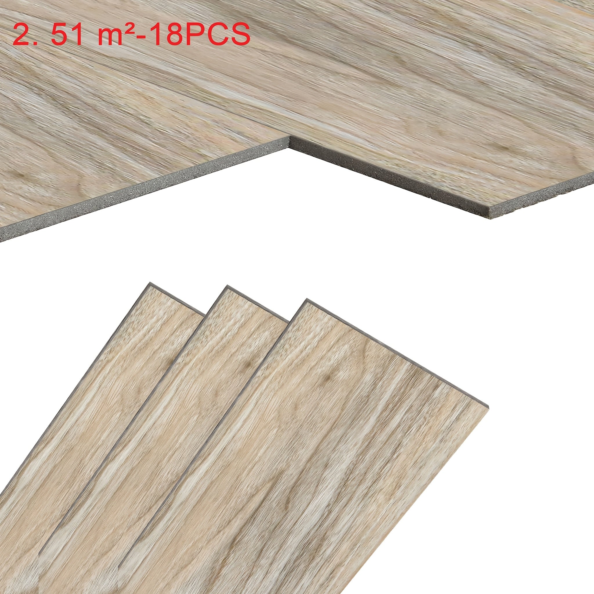Pavimento Vinilico Adesivo PVC 5mm – Matte Wood Brown – 18 o 36 Pezzi
